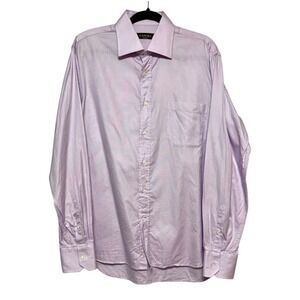 Canali Quiet Luxury Dress‎ Shirt Mens 41-16 Italian Tailored Micro Dot Preppy